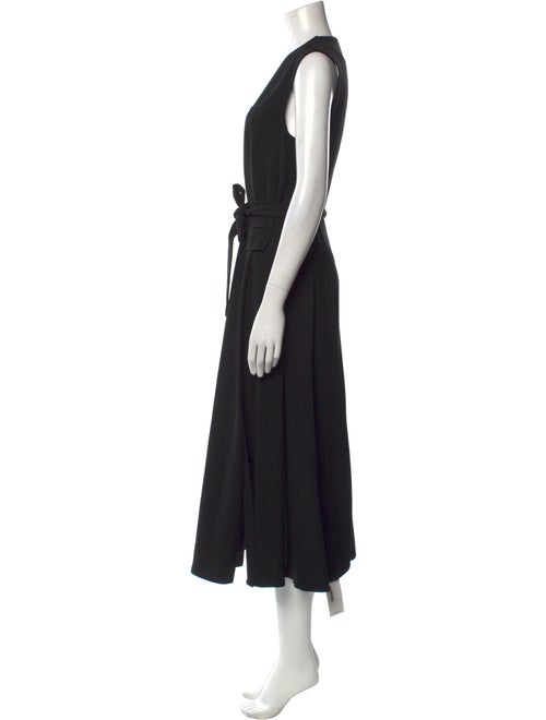 Argent V-Neck Long Dress