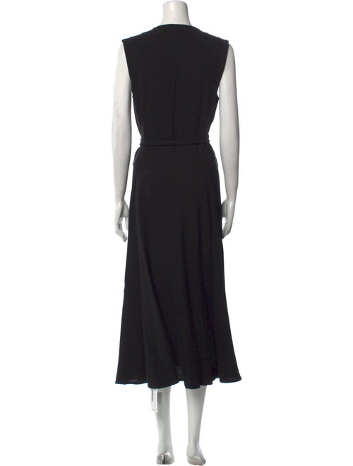 Argent V-Neck Long Dress