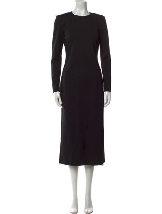 Argent Crew Neck Long Dress