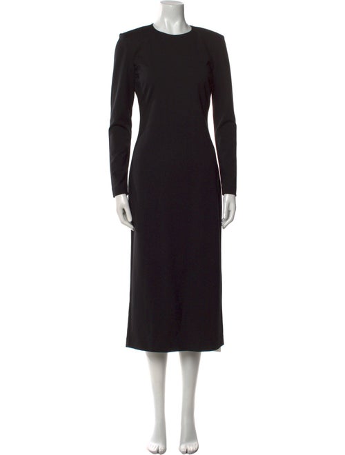 Argent Crew Neck Long Dress