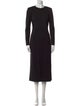 Argent Crew Neck Long Dress
