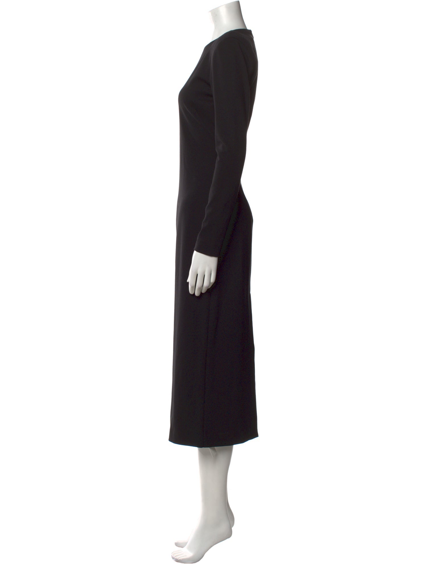Argent Crew Neck Long Dress