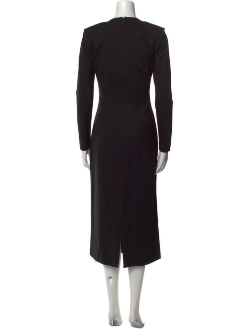 Argent Crew Neck Long Dress