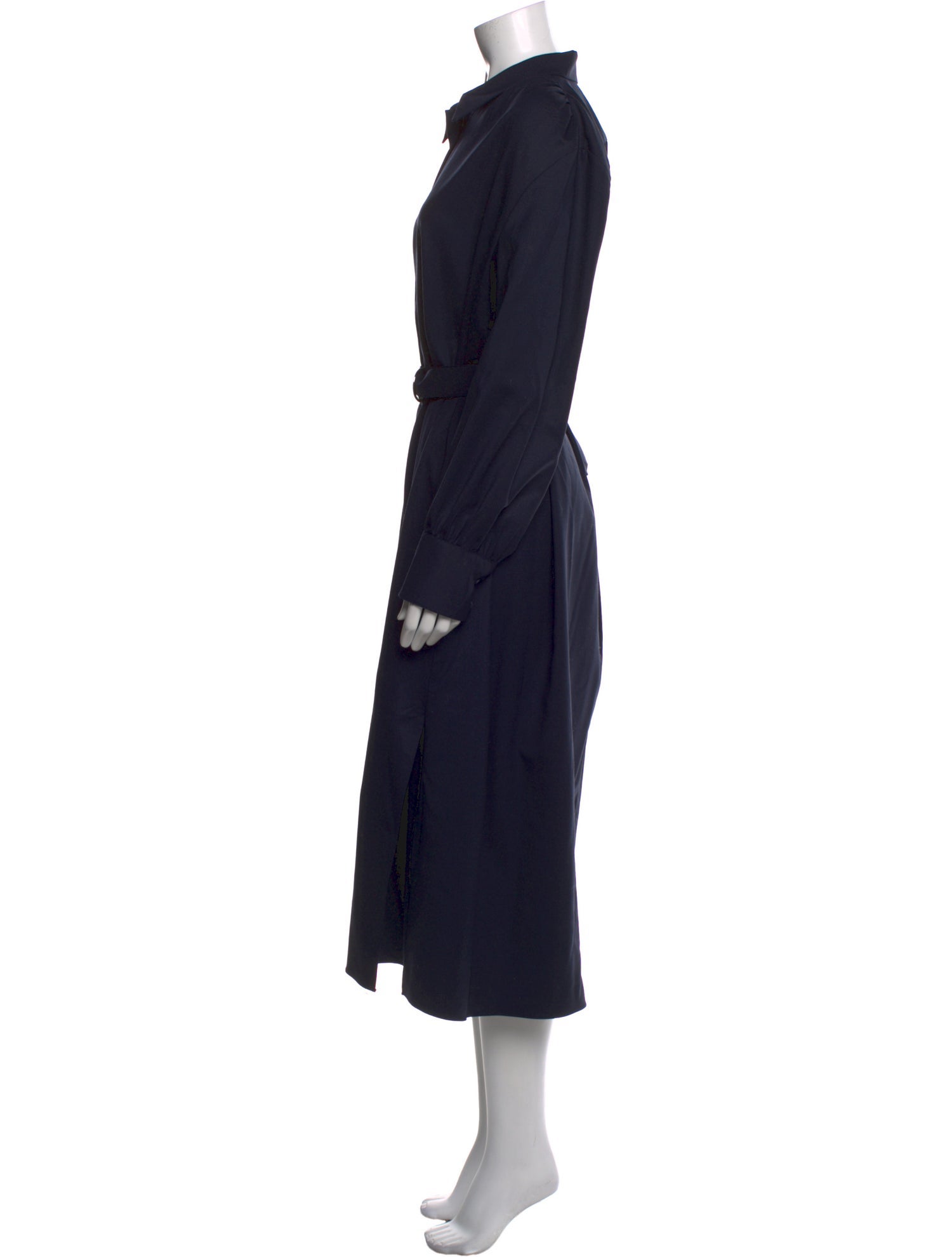 Argent Wool Long Dress