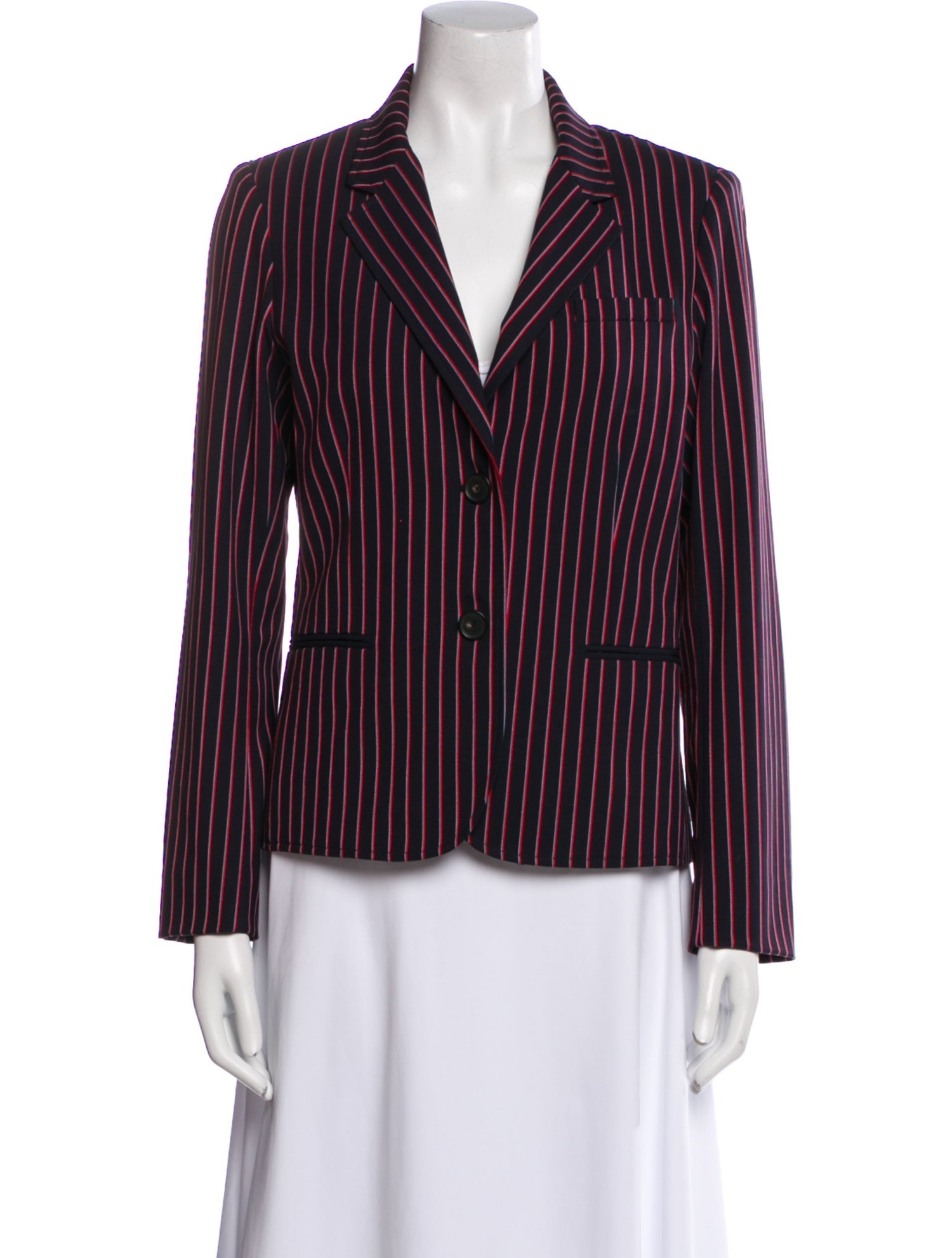 Argent Striped Blazer