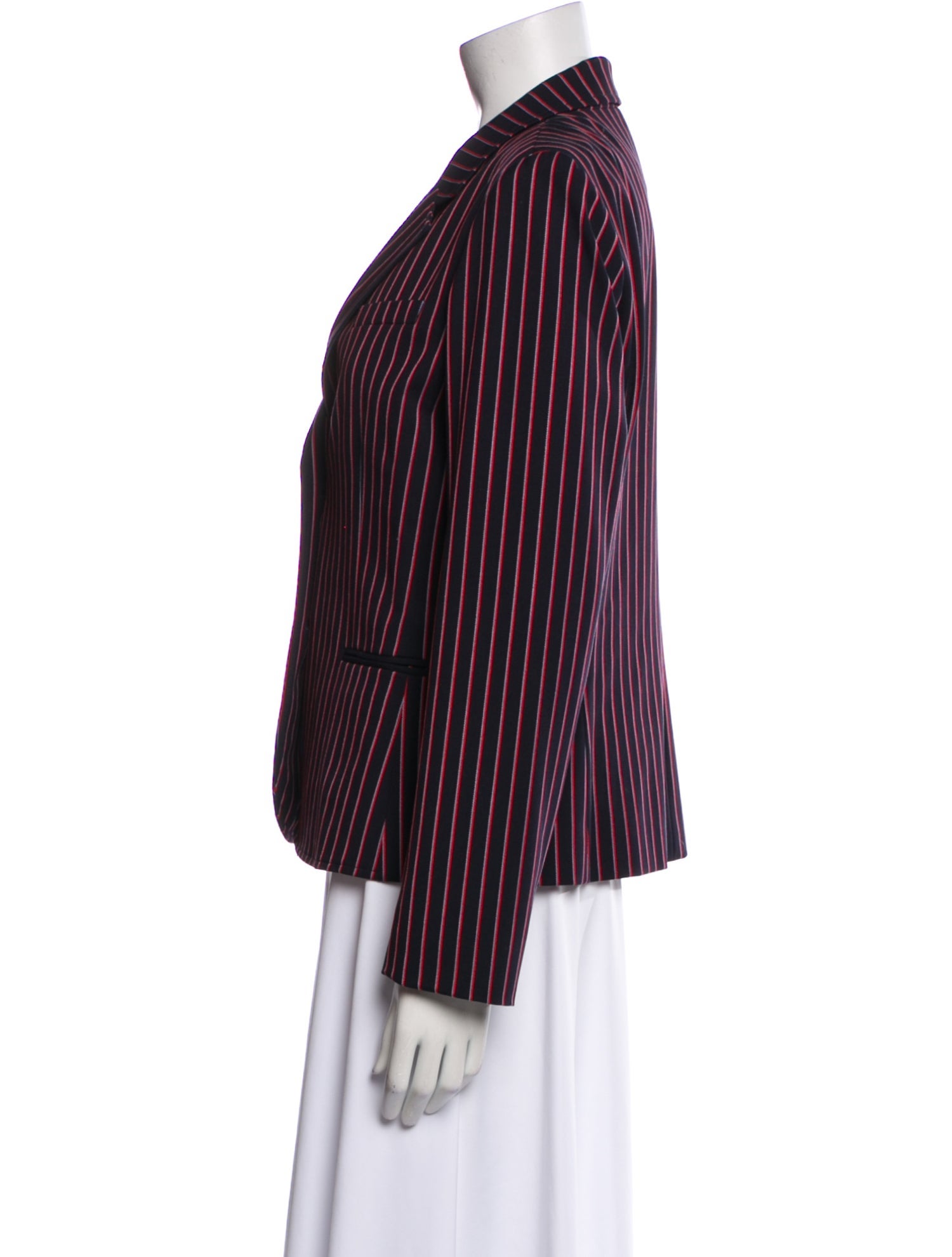 Argent Striped Blazer
