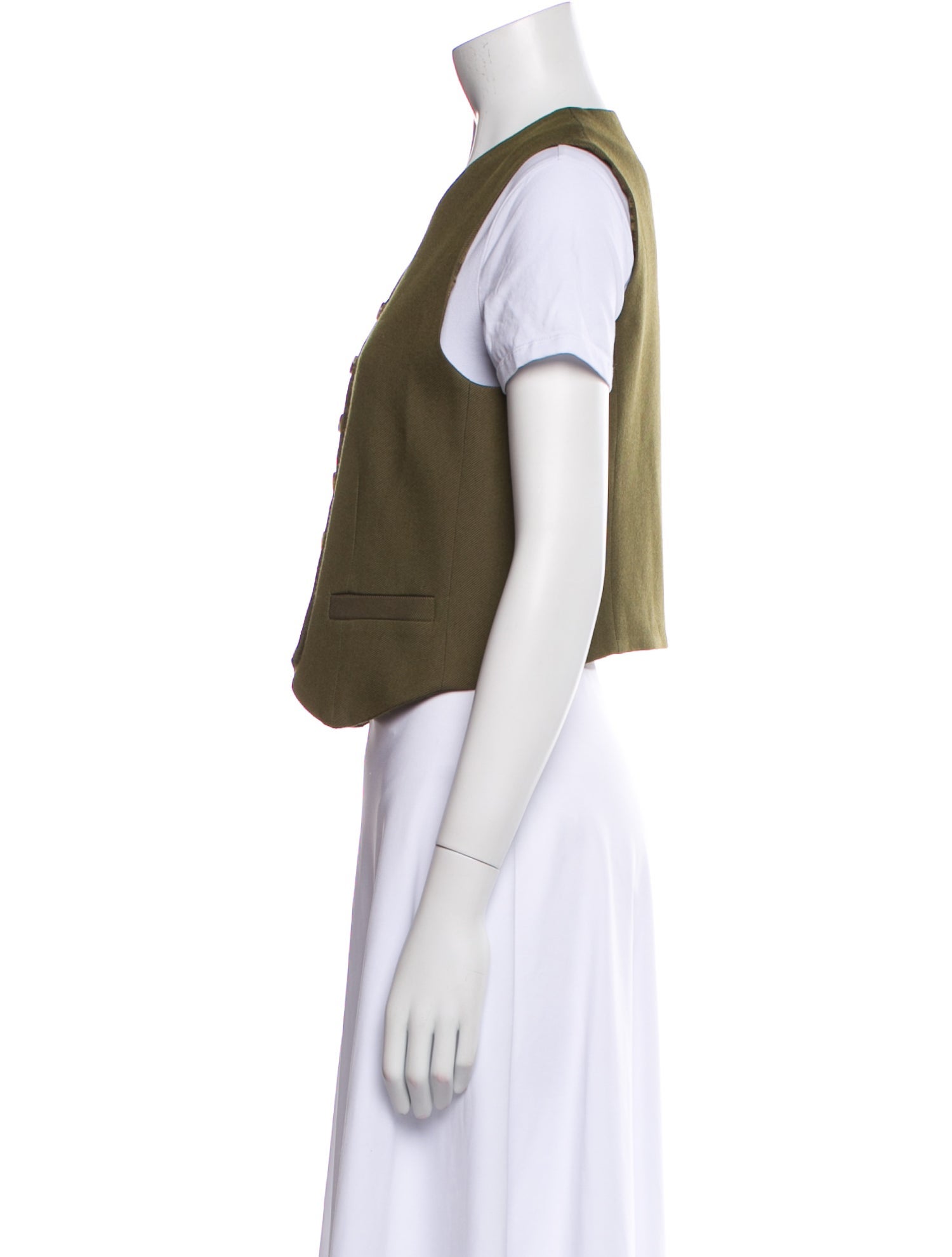 Argent Wool Vest