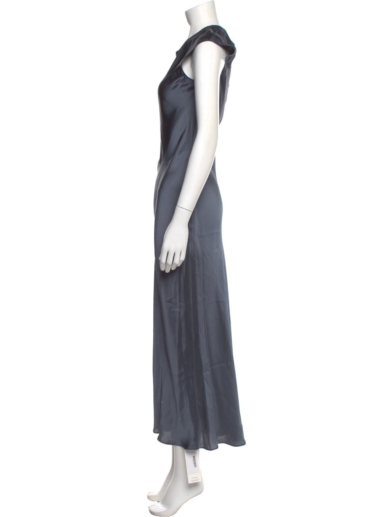 Argent Crew Neck Long Dress