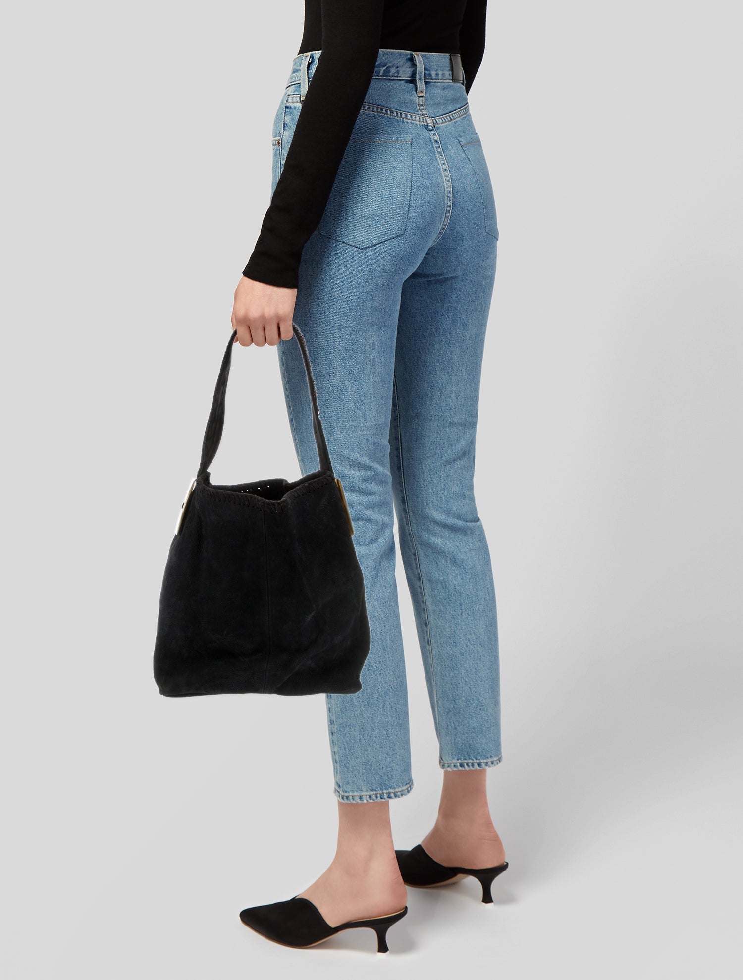 Anna Trzebinski Suede Messenger Bag