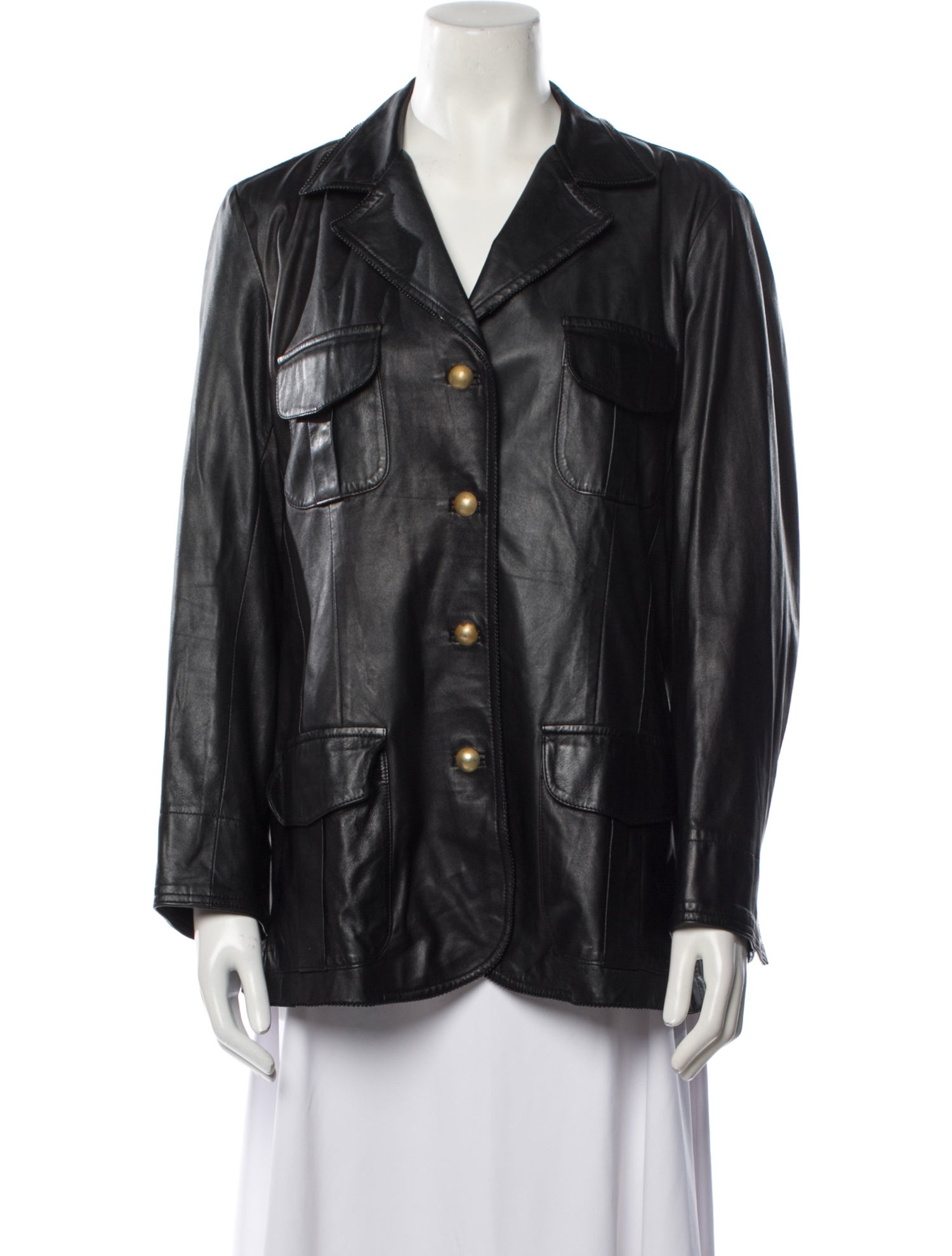 Anna Trzebinski Claudia Leather Blazer