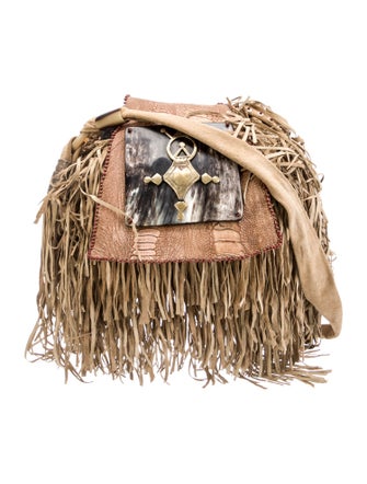 Anna Trzebinski Suede Evening Bag