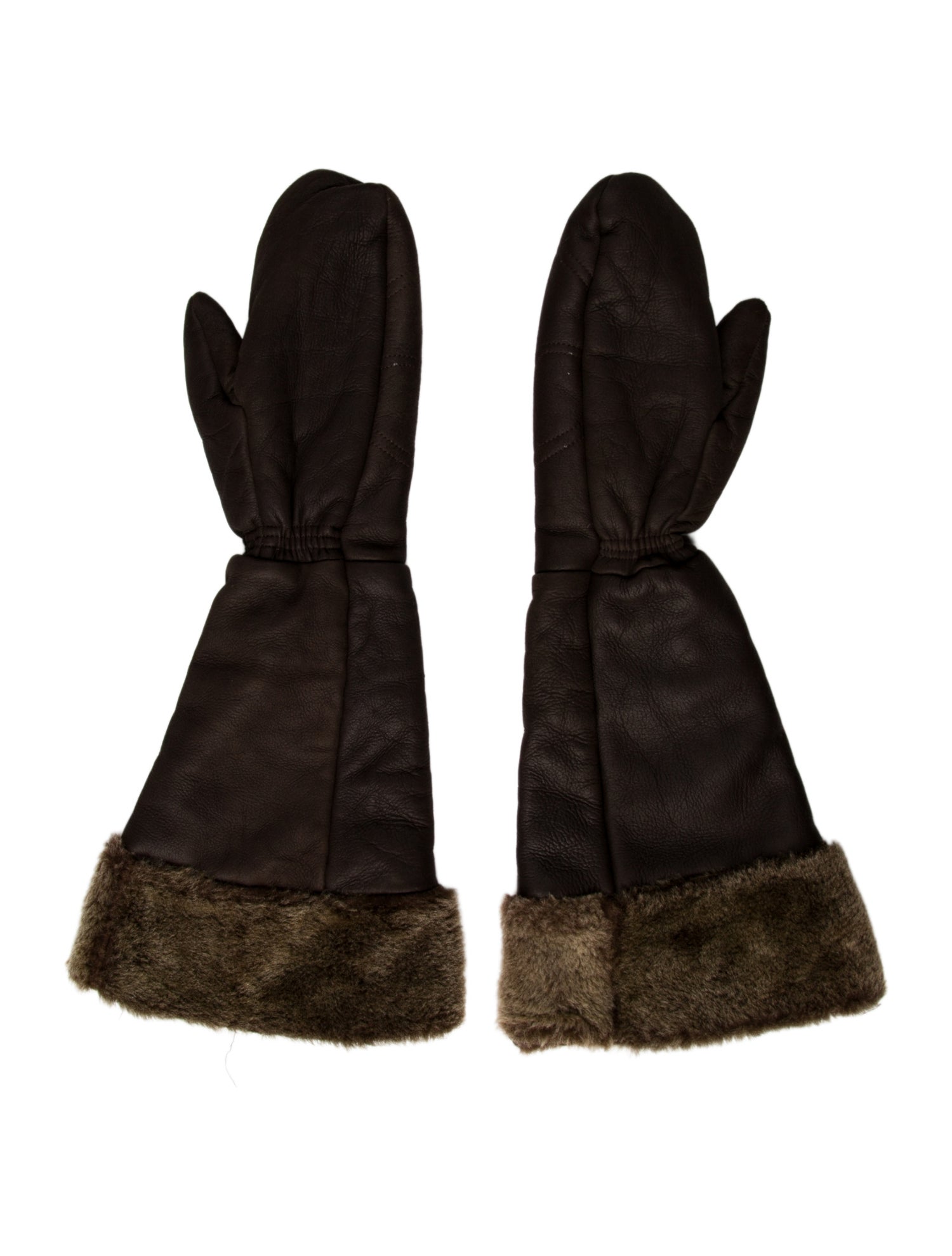 Anna Trzebinski Leather Winter Gloves