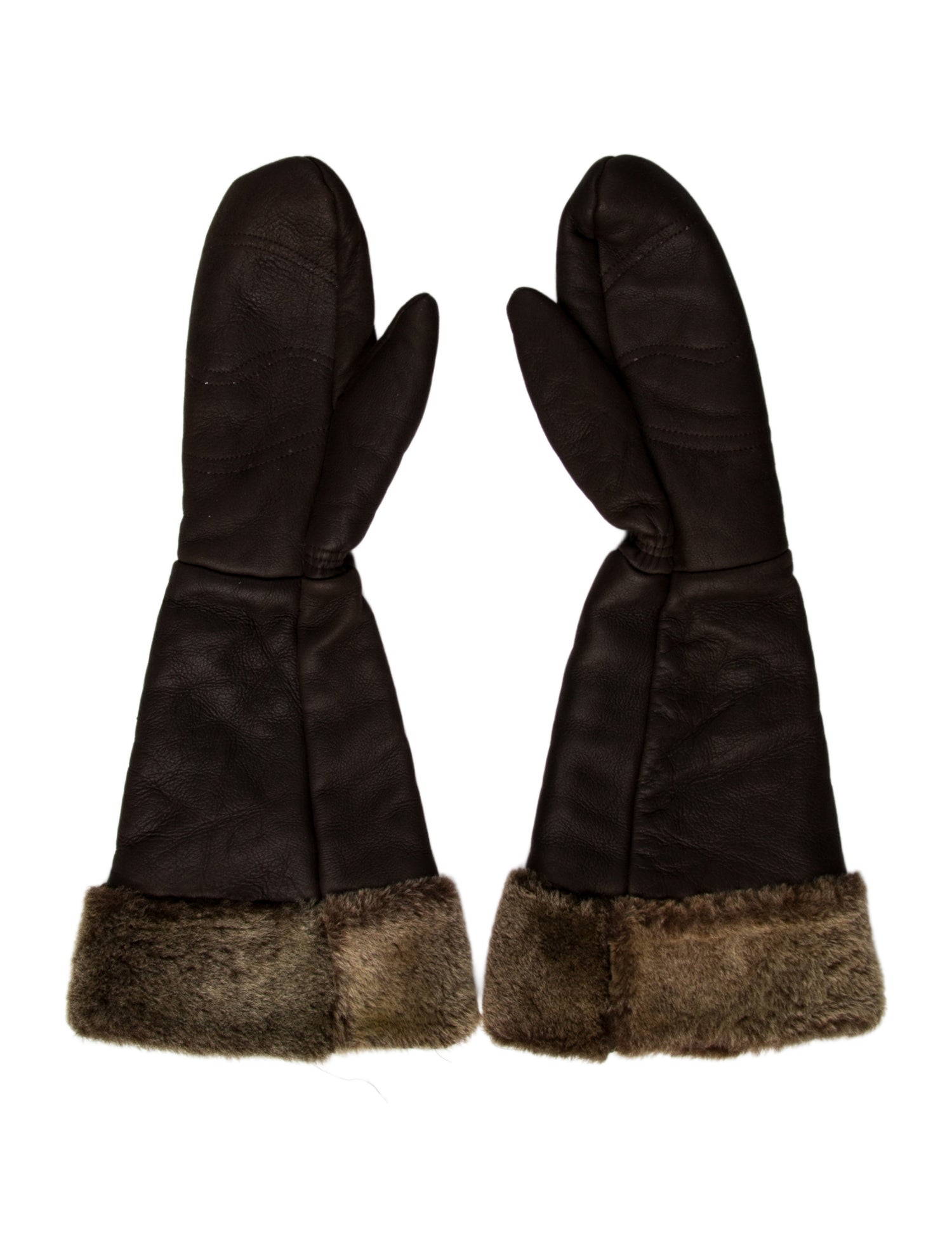 Anna Trzebinski Leather Winter Gloves