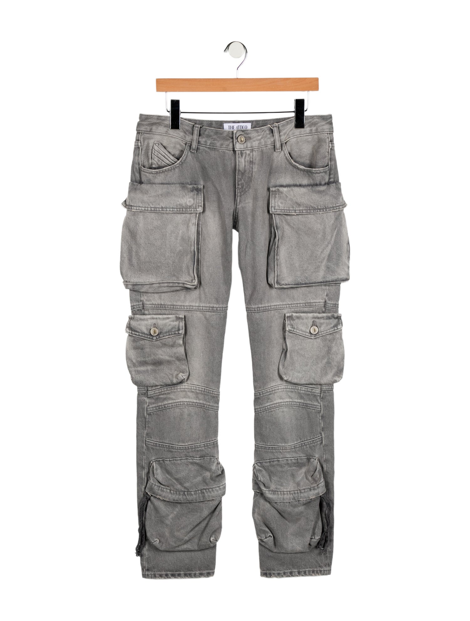 Attico Mid-Rise Straight Leg Jeans w/ Tags