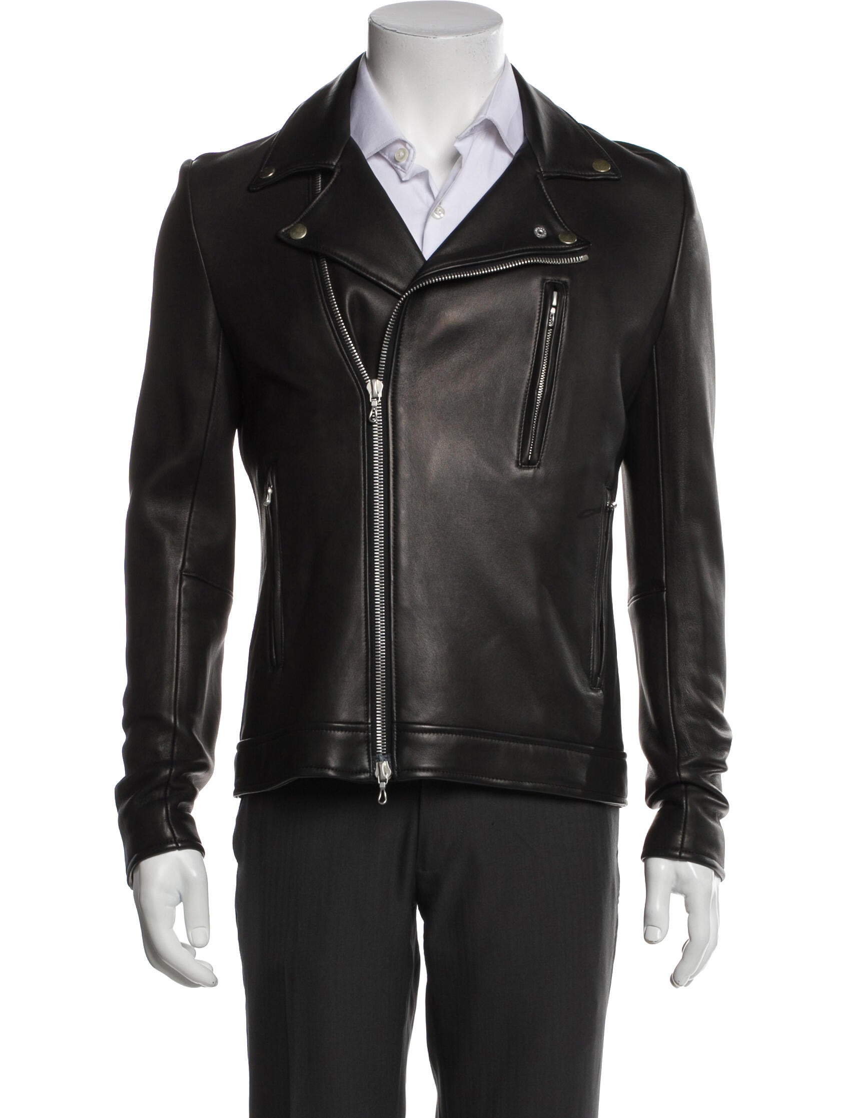 Attachment Lamb Leather Moto Jacket