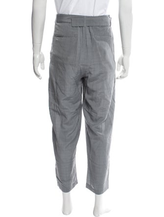 Attachment Plaid Print Pants