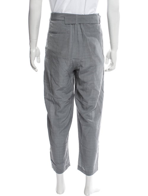 Attachment Plaid Print Pants