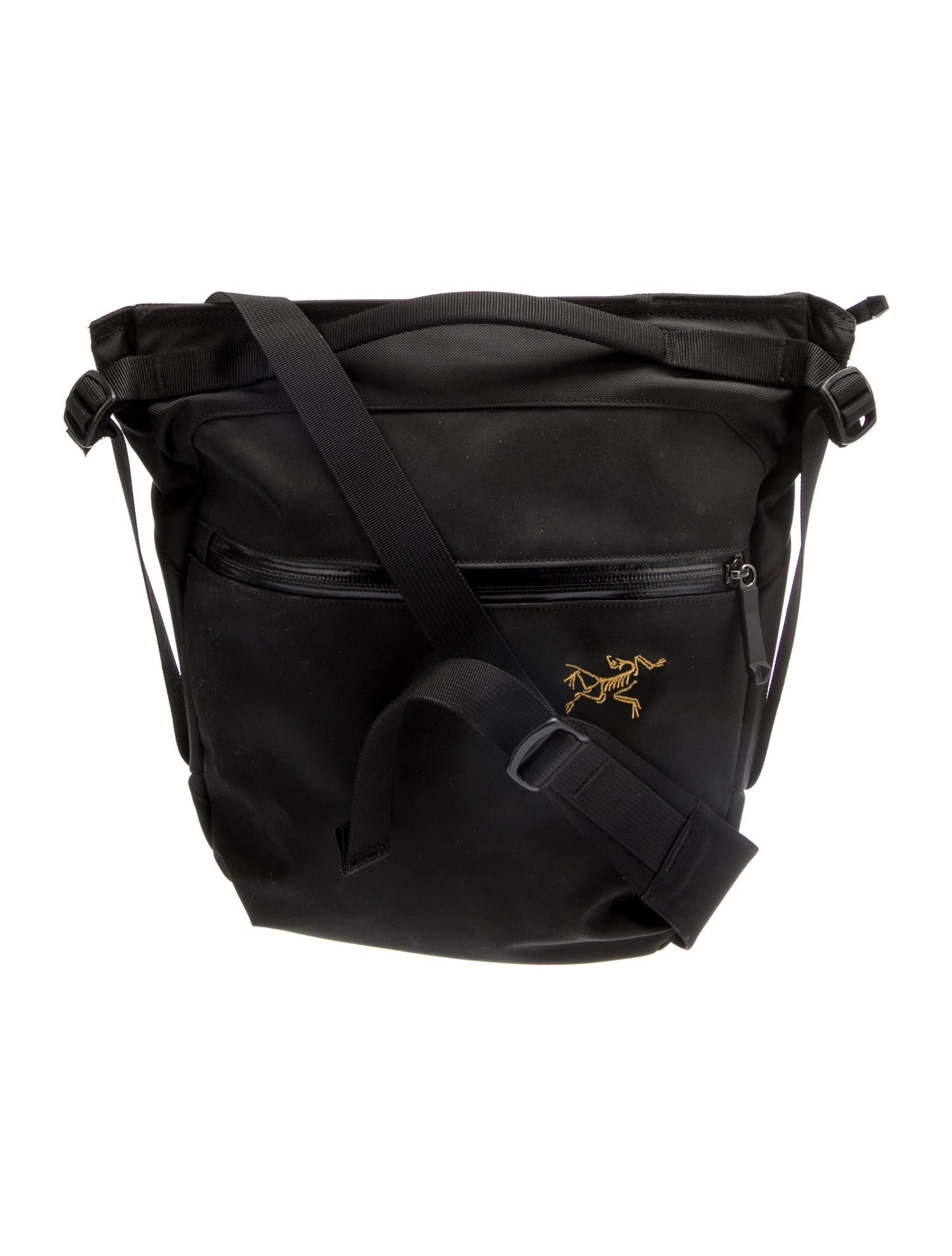 Arc'Teryx Nylon Messenger Bag Black Crossbody Bags, Handbags