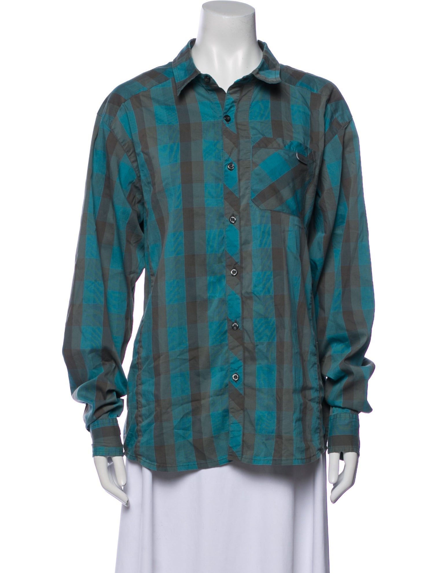 Arc'Teryx Printed Long Sleeve Button-Up Top