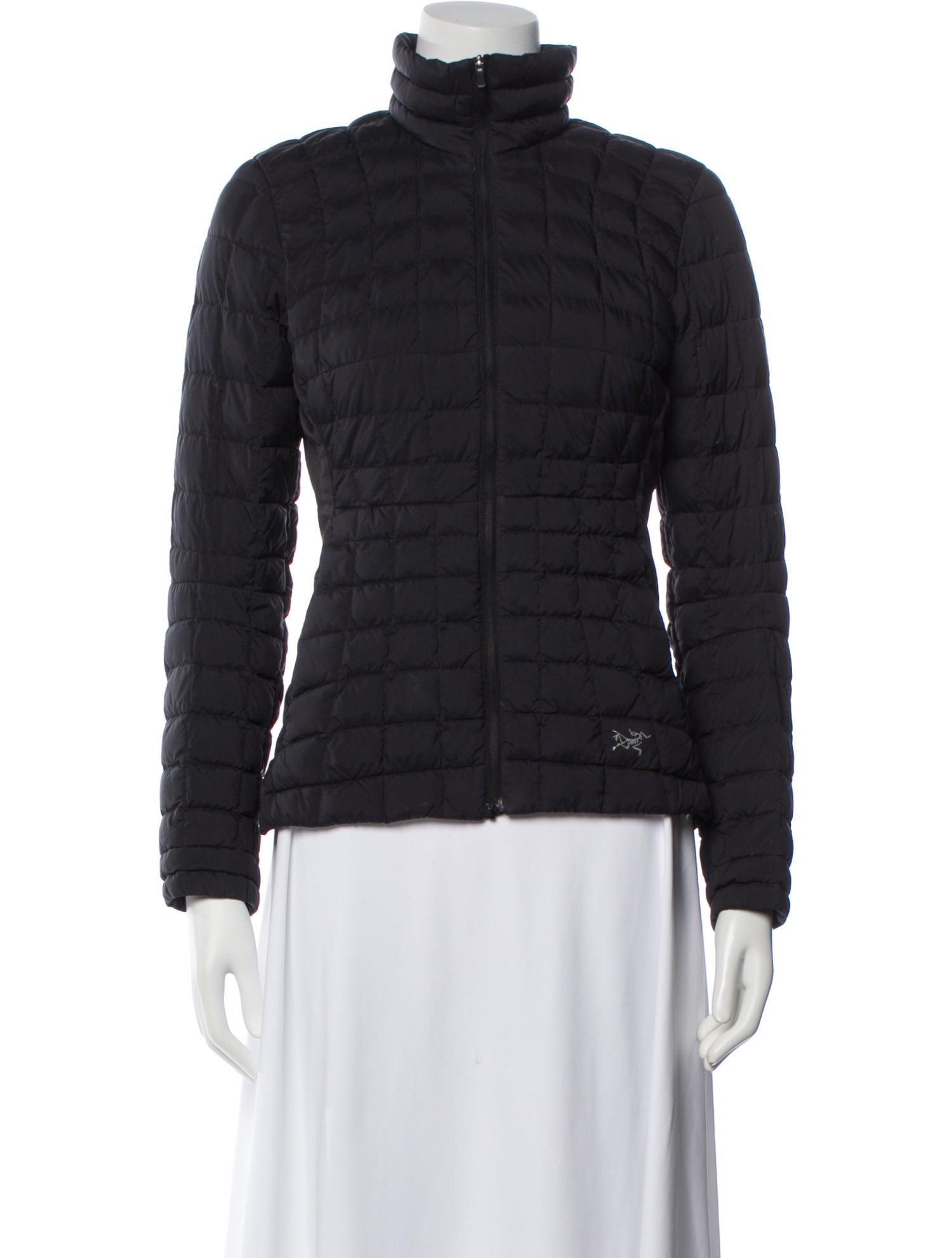 Arc'Teryx Nylon Plaid Print Down Jacket