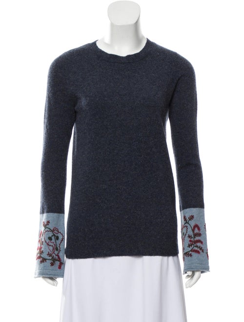 Autumn Cashmere Cashmere Crew Neck Sweater Blue