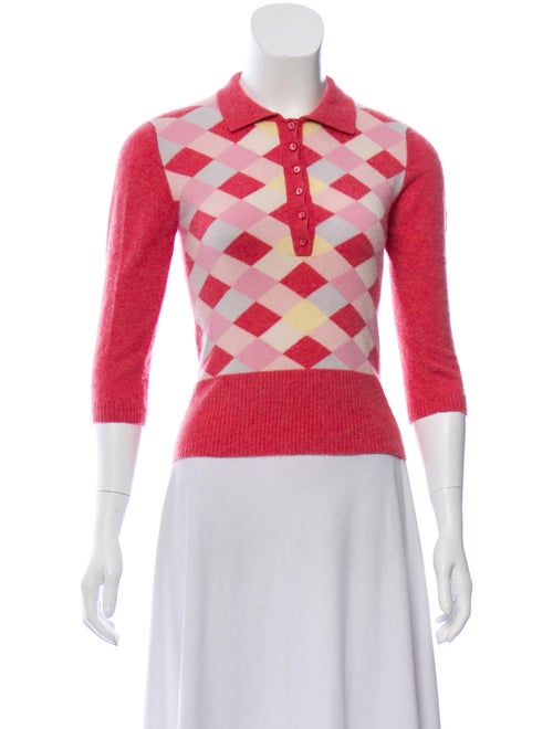 Autumn Cashmere Cashmere Printed Sweater Pink