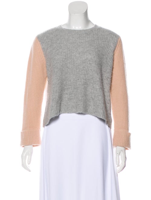 Autumn Cashmere Cashmere Colorblock Pattern Sweate