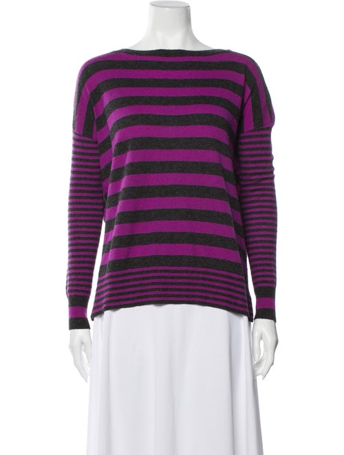 Autumn Cashmere Cashmere Striped Sweater Grey