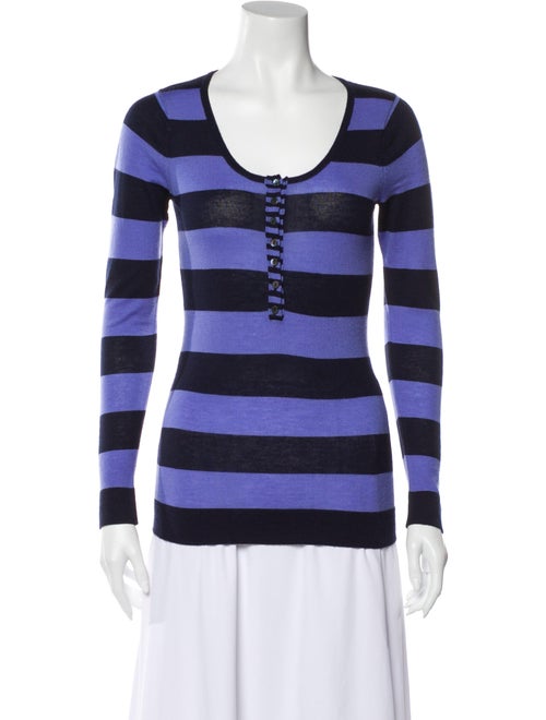 Autumn Cashmere Cashmere Striped Sweater Blue