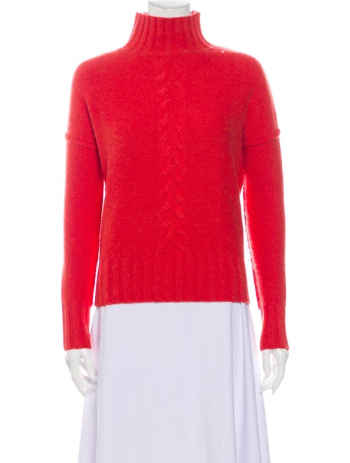 Autumn Cashmere Cashmere Mock Neck Sweater Red