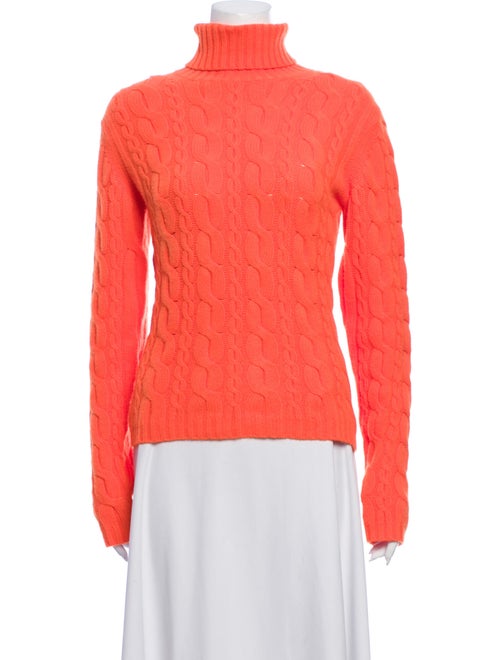 Autumn Cashmere Cashmere Turtleneck Sweater Orange