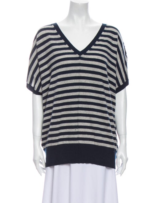 Autumn Cashmere Cashmere Striped Sweater Blue