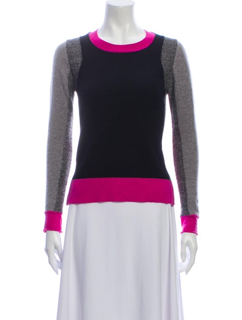 Autumn Cashmere Cashmere Colorblock Pattern Sweate