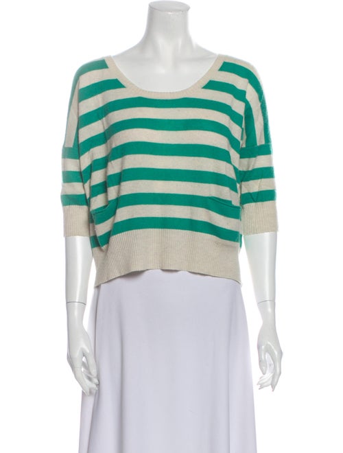 Autumn Cashmere Cashmere Striped Sweater Green
