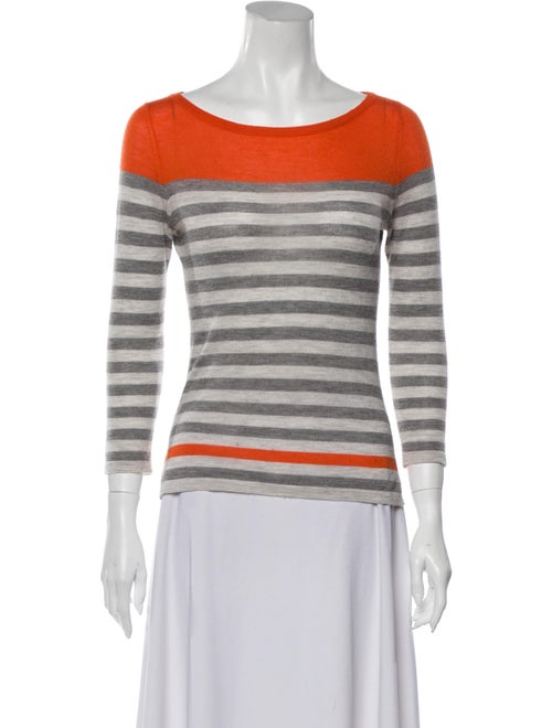 Autumn Cashmere Cashmere Striped Sweater Grey