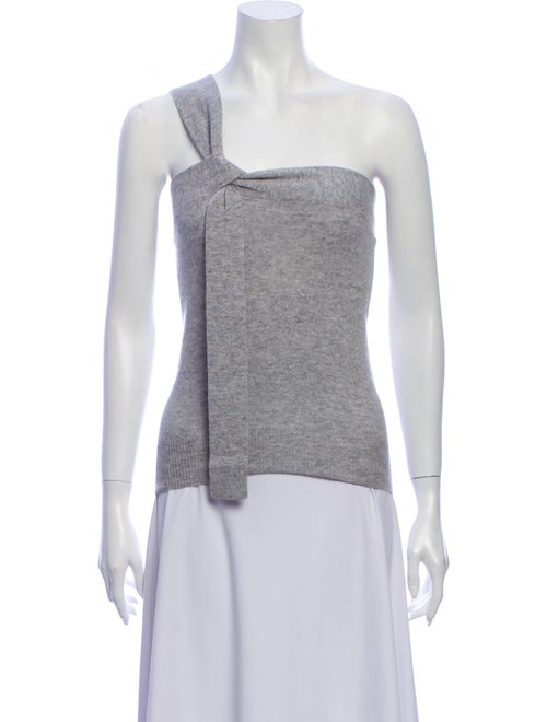 Autumn Cashmere Cashmere One-Shoulder Sweater Grey