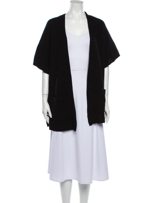 Autumn Cashmere Open Front Sweater Black