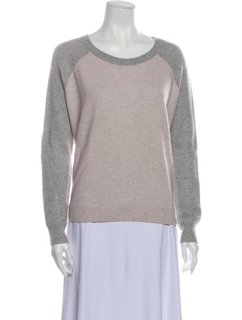 Autumn Cashmere Cashmere Colorblock Pattern Sweate
