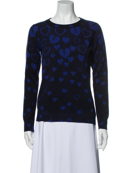Autumn Cashmere Cashmere Printed Sweater Blue