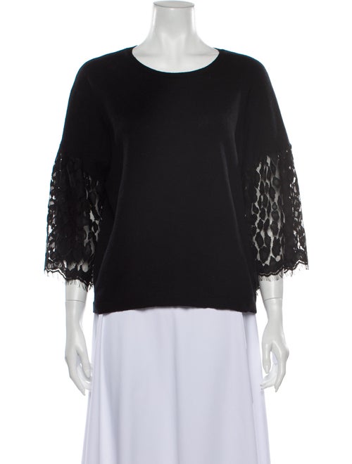 Autumn Cashmere Cashmere Scoop Neck Sweater Black