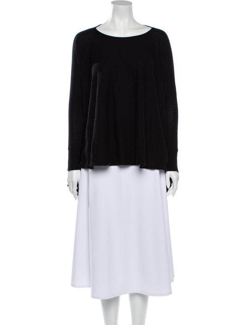 Autumn Cashmere Cashmere Scoop Neck Sweater Black