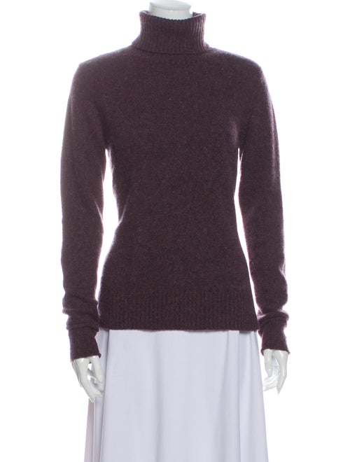 Autumn Cashmere Cashmere Turtleneck Sweater Purple