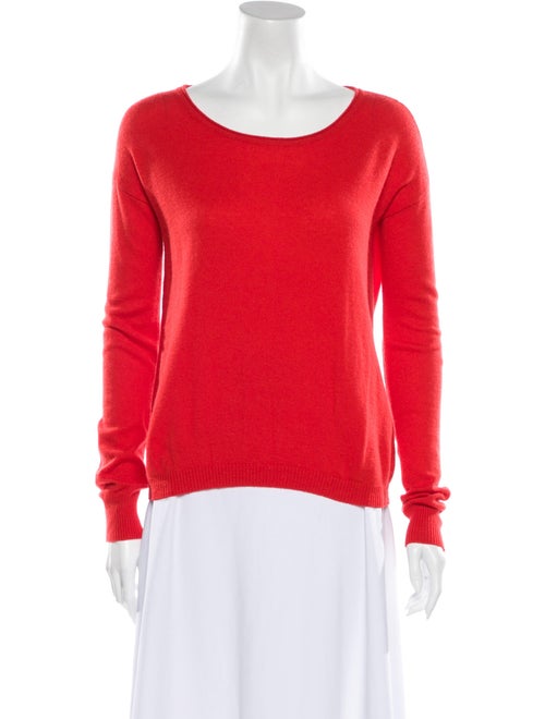 Autumn Cashmere Cashmere Scoop Neck Sweater Red