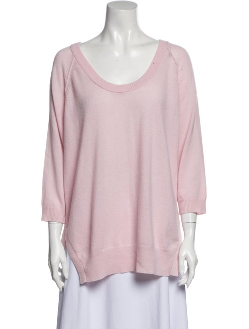 Autumn Cashmere Cashmere Scoop Neck Sweater Pink