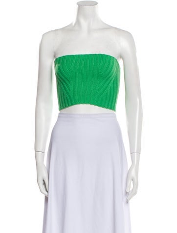 Autumn Cashmere Tops Strapless Crop Top XS