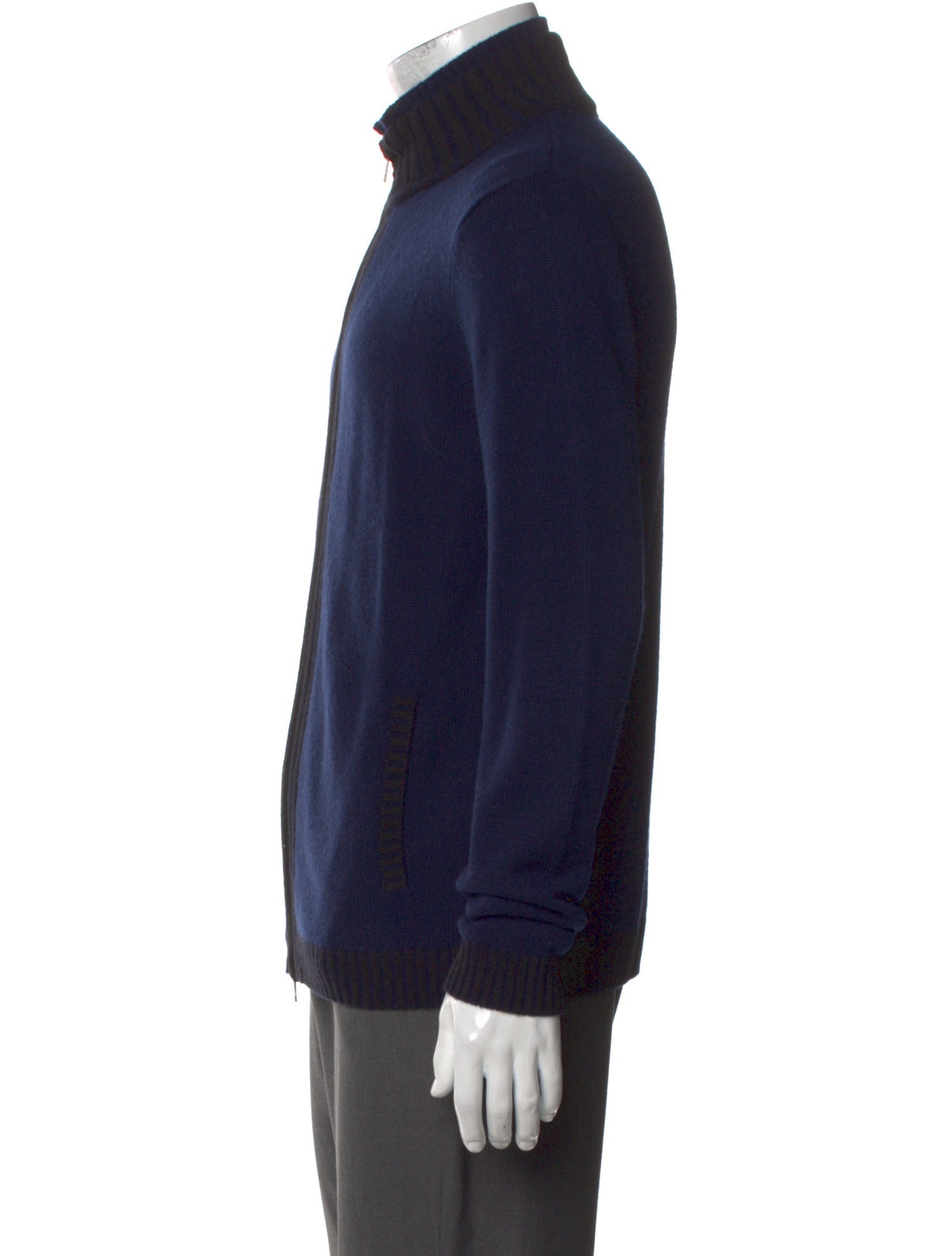 Autumn Cashmere Merino Wool Mock Neck Cardigan