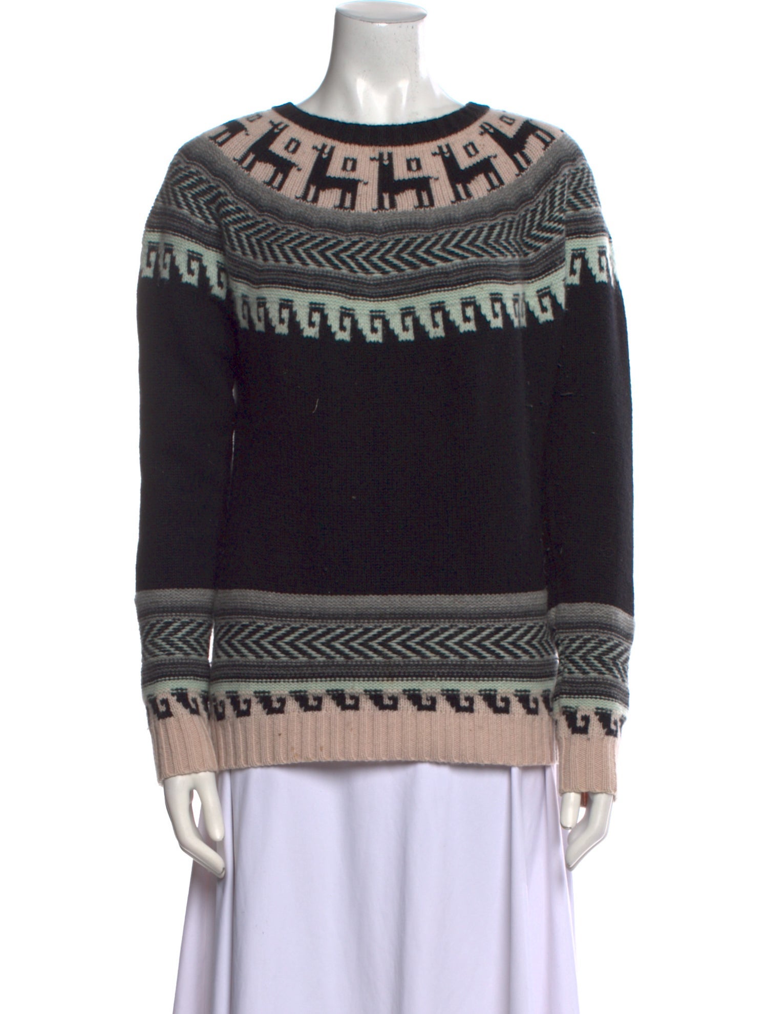 Autumn Cashmere Cashmere Printed Sweater