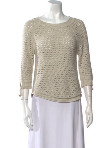 Cotton By Autumn Cashmere Knitwear Scoop Neck Sweater XS
