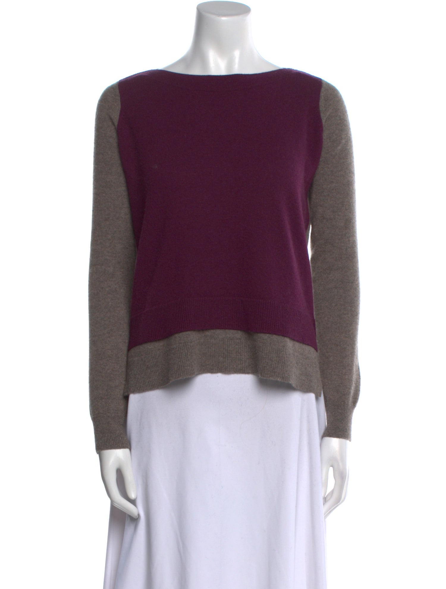 Autumn Cashmere Cashmere Colorblock Pattern Sweater