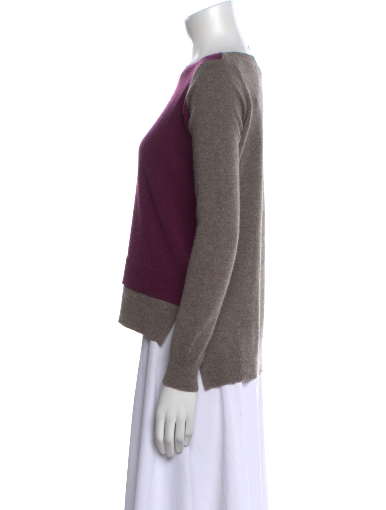 Autumn Cashmere Cashmere Colorblock Pattern Sweater